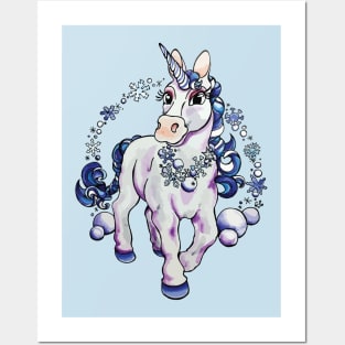 Frozen Unicorn Posters and Art